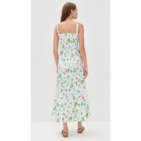 NWT Hill House The Anjuli in Farmer's Market Vegetable Cotton Maxi Dress XXL - Picture 5 of 8